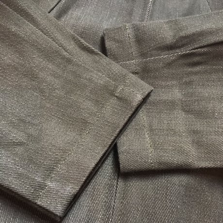 1960's〜 British Green Denim Prisoner Jacket Deadstock