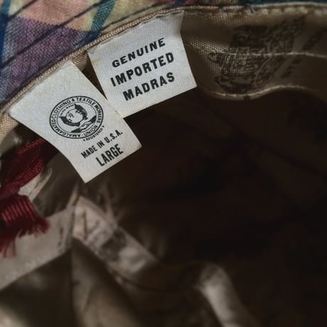 1980's STETSON Madras Patchwork Hat