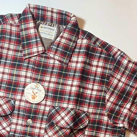 1960's KENTFIELD Flannel L/S Shirt Deadstock
