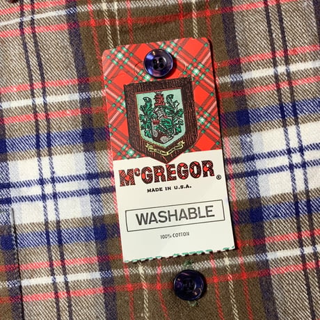 1960's McGREGOR Flannel L/S Shirt Deadstock