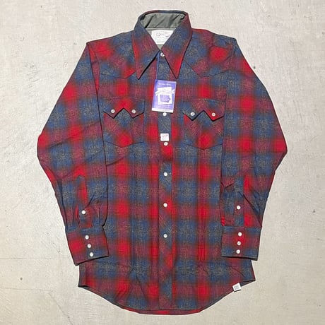 1960〜70's H BAR C Wool Western L/S Shirt Deadstock