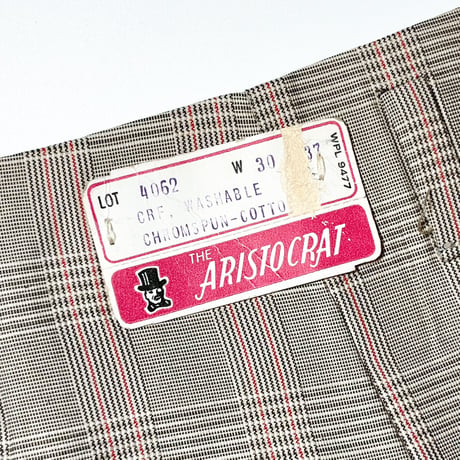 1950's THE ARISTOCRAT Cotton Trousers Deadstock