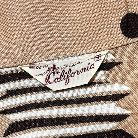 1950's California Rayon Pullover L/S Shirt