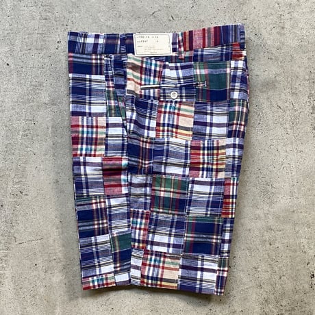 1970's〜 Unknown Indian Madras Patchwork Short Pants Deadstock