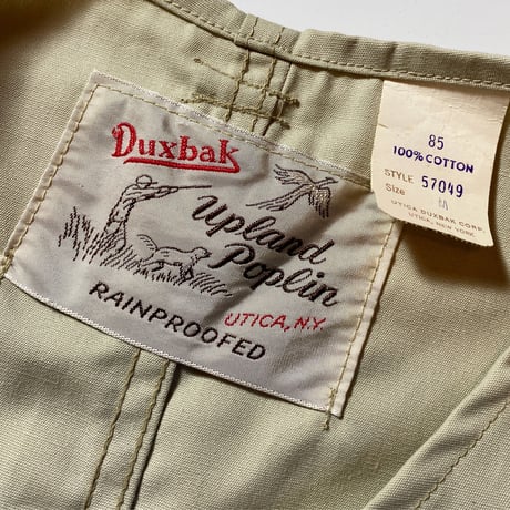 1960's Duxbak Poplin Fishing Vest Deadstock