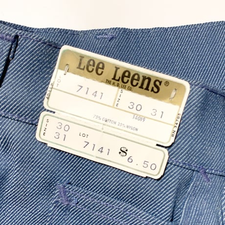 1960's〜 Lee LASTIC Stretch Denim Tapered Pants Deadstock