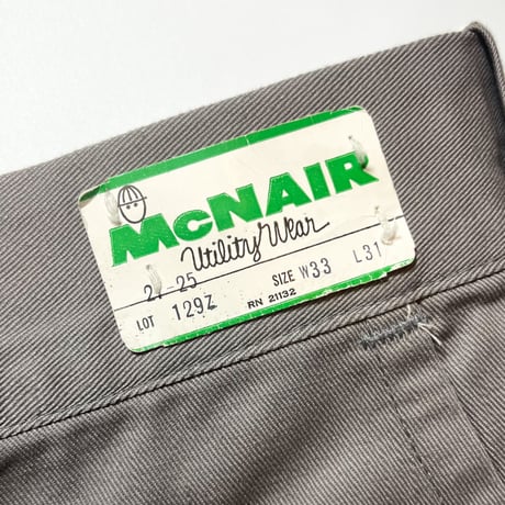 1960's McNAIR Chino Trousers Deadstock
