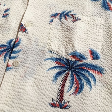 1950's ROYAL PARM Seersucker S/S Shirt