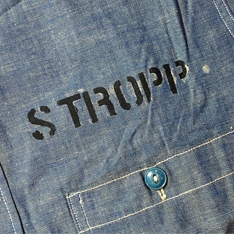 1950〜60's US.NAVY Chambray L/S Shirt Deadstock