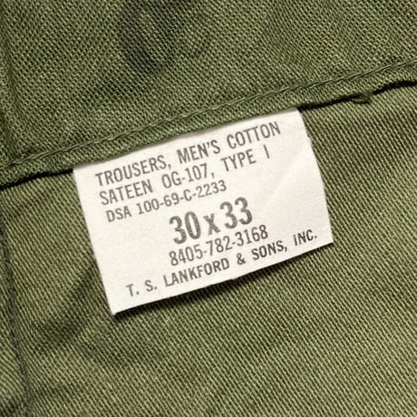 1960's US.ARMY Utility Trousers