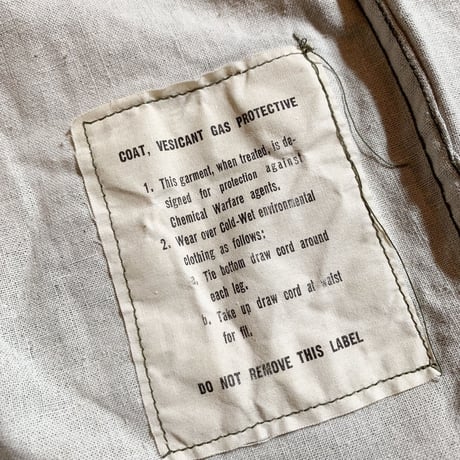 1960's US.ARMY Gas Protective Coat Deadstock