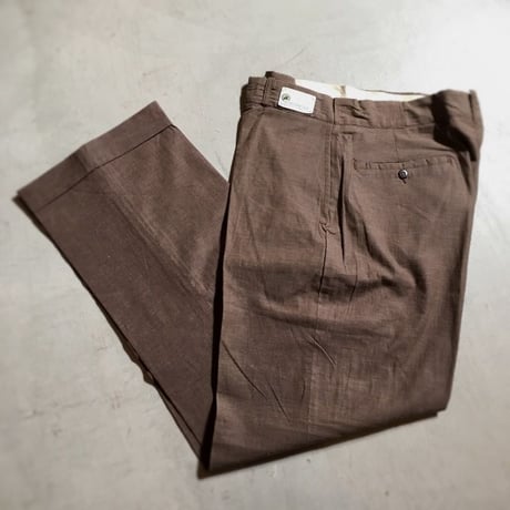 1950's OVER THE TOP Brown Chambray Trousers Deadstock