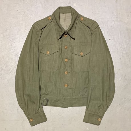 1950's British Army Green Denim Jacket Deadstock