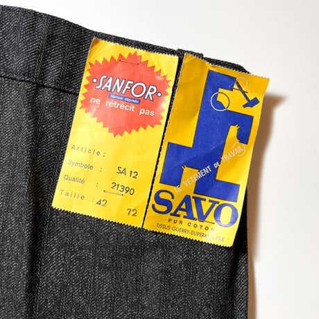 1950's SAVO Herringbone Stripe Trousers Deadstock