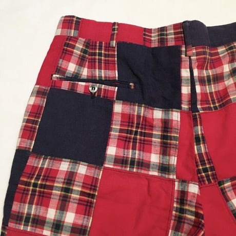 1970's Unknown Indian Madras Patchwork Short Pants
