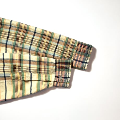 1960's WREN LTD. Indian Madras L/S Shirt