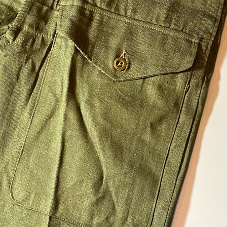 1960's British Army Green Denim Trousers Deadstock