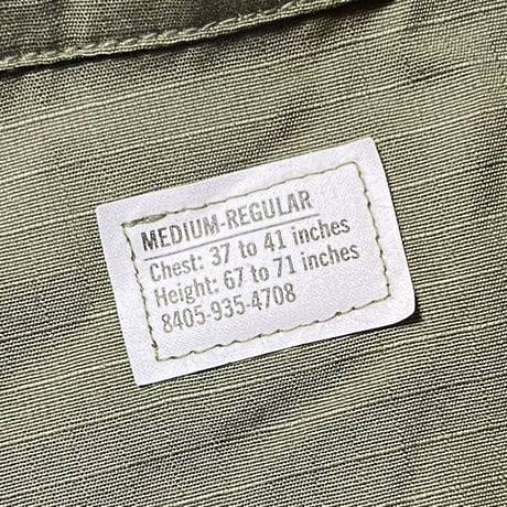 1970's US.ARMY Jungle Fatigue 4th Jacket Deadstock
