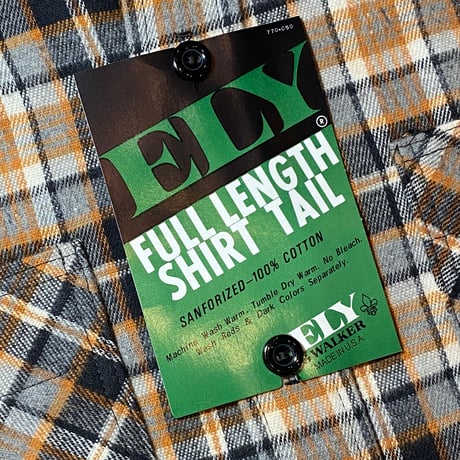 1970's ELY Heavy Flannel L/S Shirt Deadstock