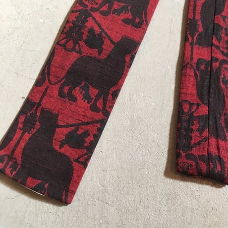 1960's BEAU BRUMMELL Cotton Necktie