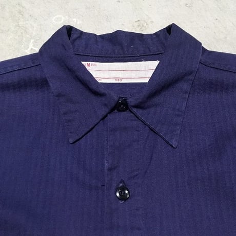 1960's Unknown Herringbone Twill L/S Work Shirt