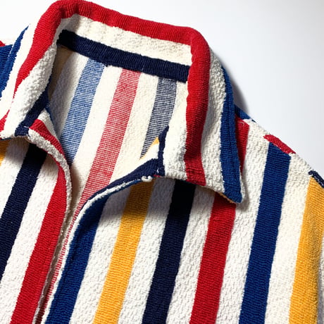 1960's Unknown Pile Skipper Pullover S/S Shirt