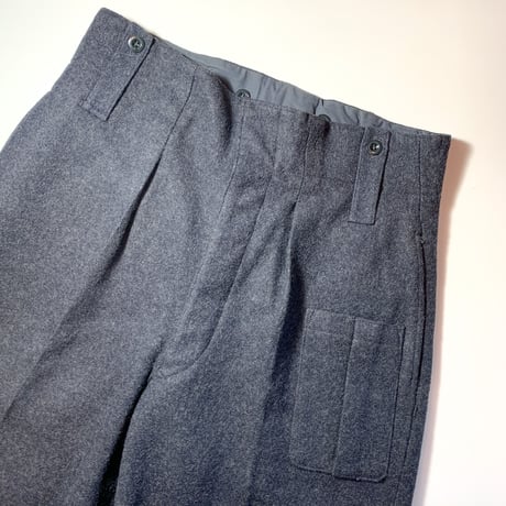 1960's Netherlands Military Wool Trousers Deadstock