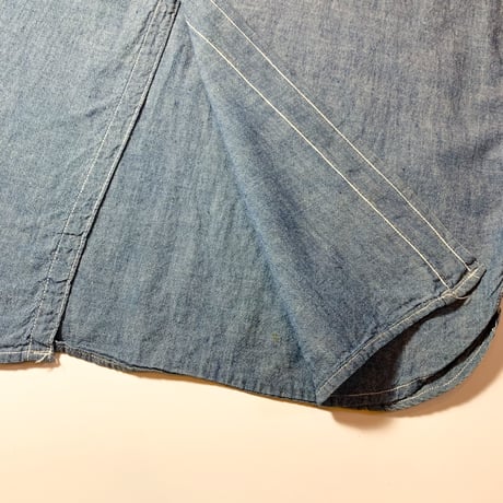 1940〜50's US.NAVY Chambray L/S Shirt