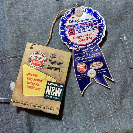 1950〜60's N&W Chambray L/S Shirt Deadstock