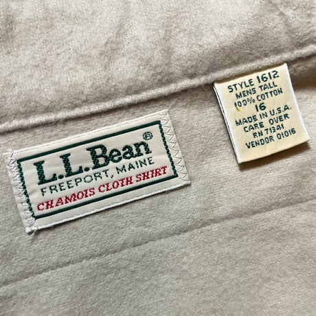 1980's L.L.Bean Chamois Cloth L/S Shirt