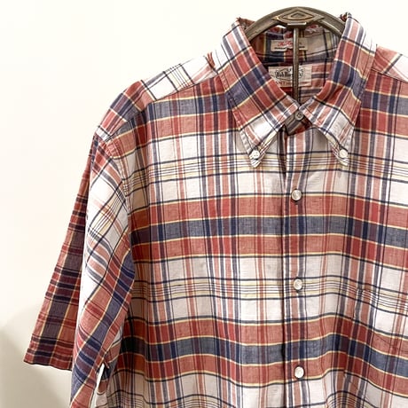 1960's GANT Indian Madras S/S Shirt