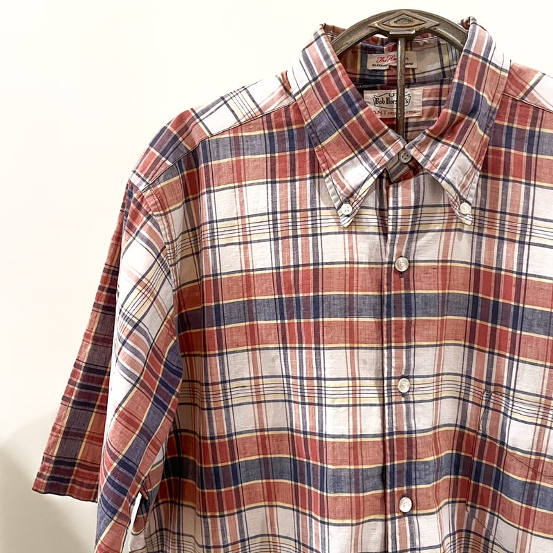 1960's GANT Indian Madras S/S Shirt | Unwave