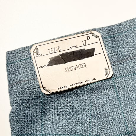 1940's Boyville by SEARS ROEBUCK AND CO. Cotton Trousers Deadstock