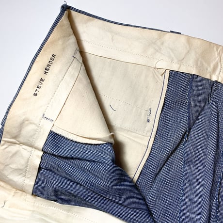 1940's〜 Unknown Pincheck Trousers Deadstock