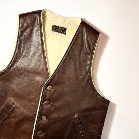 1980's Eddie Bauer Leather Vest