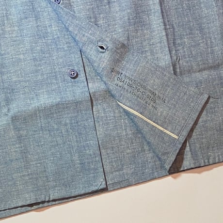 1970's US.NAVY Chambray L/S Shirt Deadstock