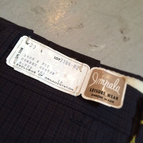1960's  OBERMAN MFG CO. Short Pants Deadstock