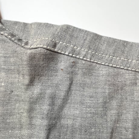 1950〜60's Unknown Gray Chambray L/S Shirt Deadstock