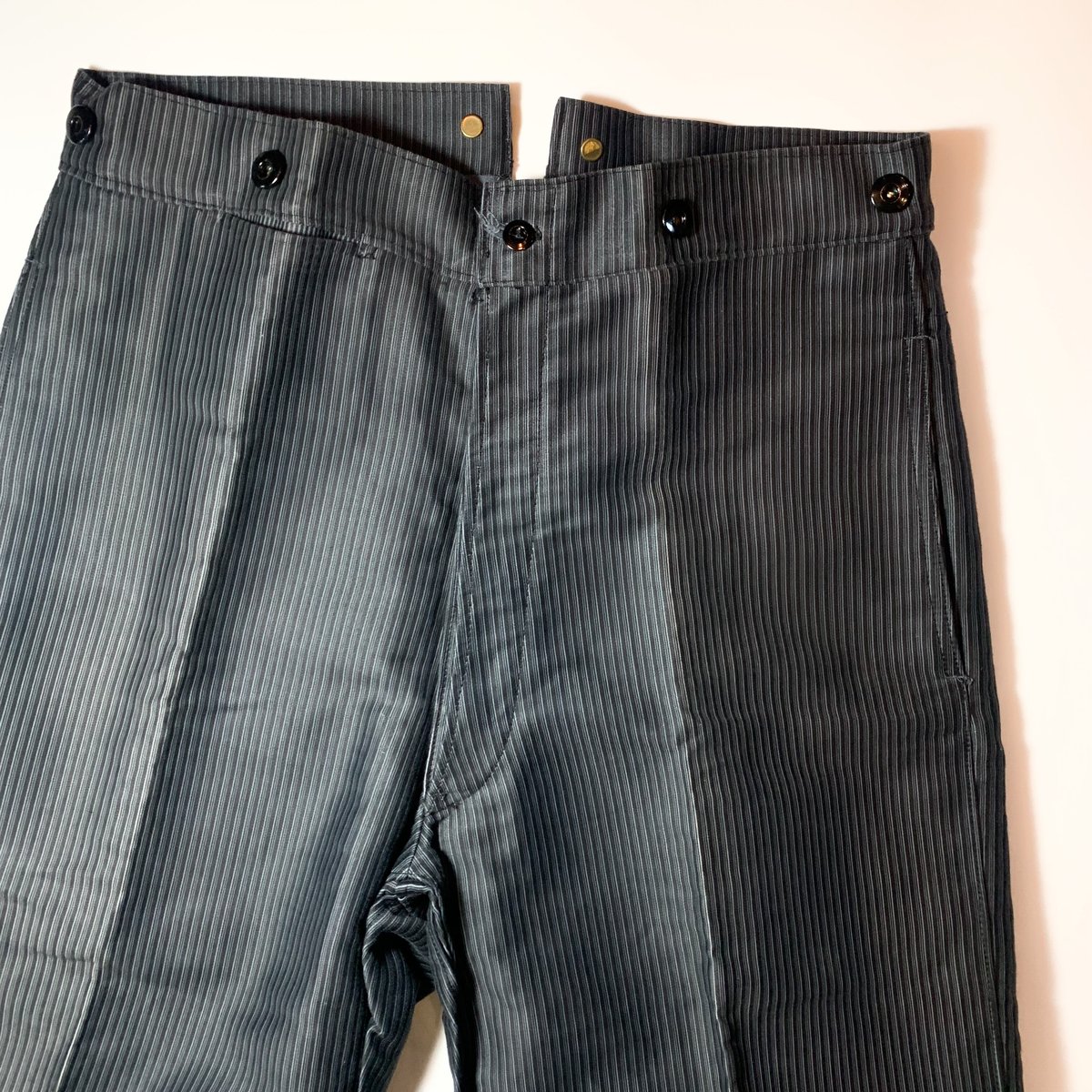 1940's French Unknown Printed Moleskin Trousers