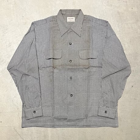 1950's HALLMARK Rayon L/S Shirt Deadstock