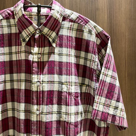 1960's Stulmaker's Indian Madras S/S Shirt