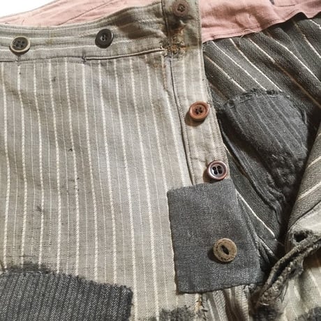 1930's St.Michel Cotton Patchwork Trousers