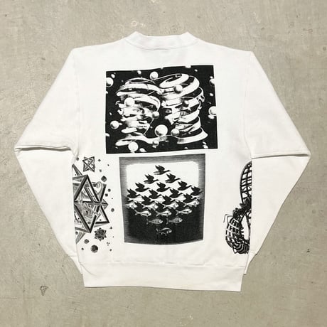 1980〜90's ONEITA M.C.ESCHER Printed Sweat