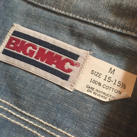 1980's BIG MAC Chambray L/S Shirt Deadstock