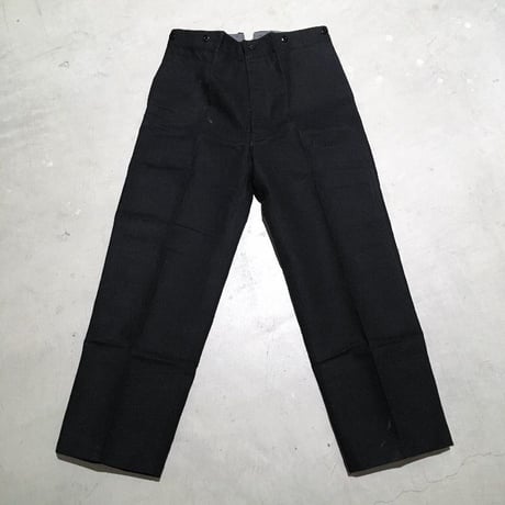 1930's French Indigo Linen Trousers Deadstock