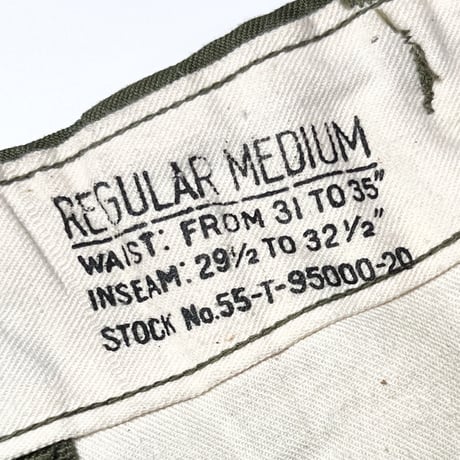 1950's US.ARMY M-51 Field Trousers Deadstock