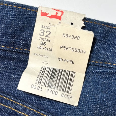1980's Levi's 501 Denim Pants Deadstock