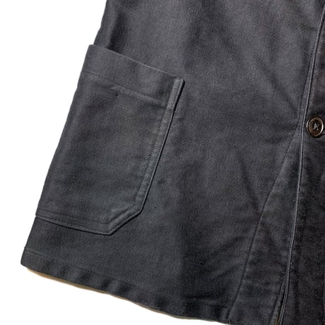 1940's〜 French Unknown Black Moleskin Jacket