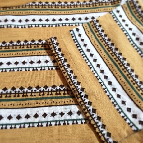 1970's TOWNCRAFT by JCPenney Jacquard Tee