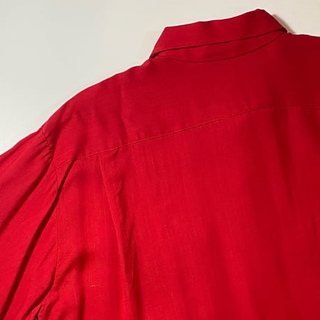 1960's Mancel of PARIS Rayon L/S Shirt Deadstock